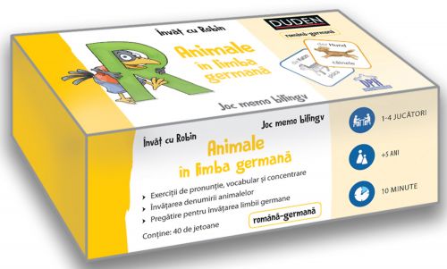 Animale în limba germană - Învăț cu Robin