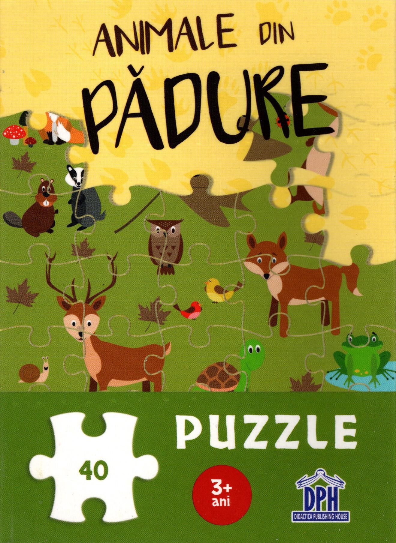 Puzzle - Animale din pădure (3+ ani)