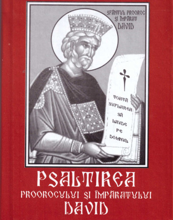 Psaltirea Proorocului și Împăratului David (cu scris mare, copertă roșie, cartonată)