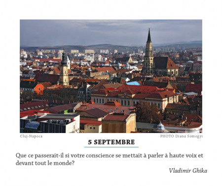 Calendar România. Imagini și gânduri - franceză
