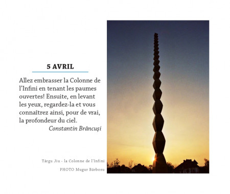 Calendar România. Imagini și gânduri - franceză